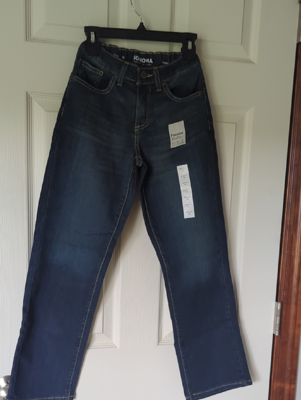 Sonoma Navy Blue Kids Jeans with Faded Wash